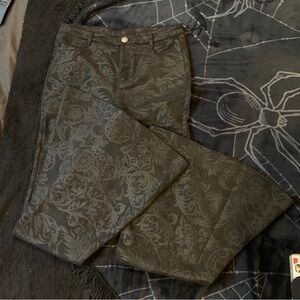 Killstar Black Lily Bell Bottoms